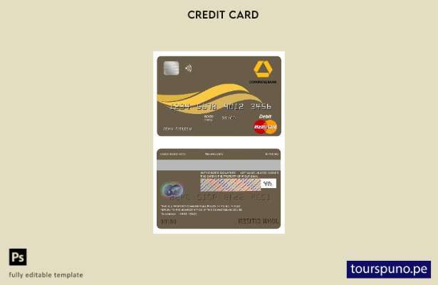 lista para imprimir plantilla mastercard Commerzbank de Belice